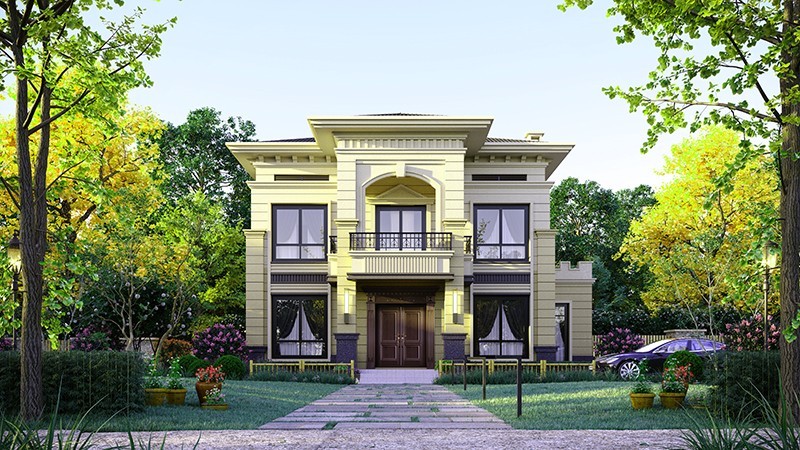 洪雅中式合院住宅，开放庭院与邻里乡亲更亲近